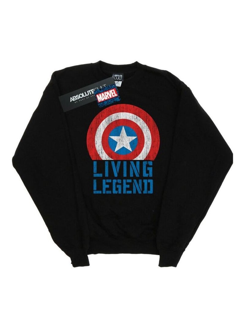 Marvel - Sweat LIVING LEGEND Noir - Kiabi