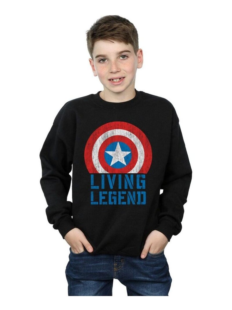 Marvel - Sweat LIVING LEGEND Noir - Kiabi