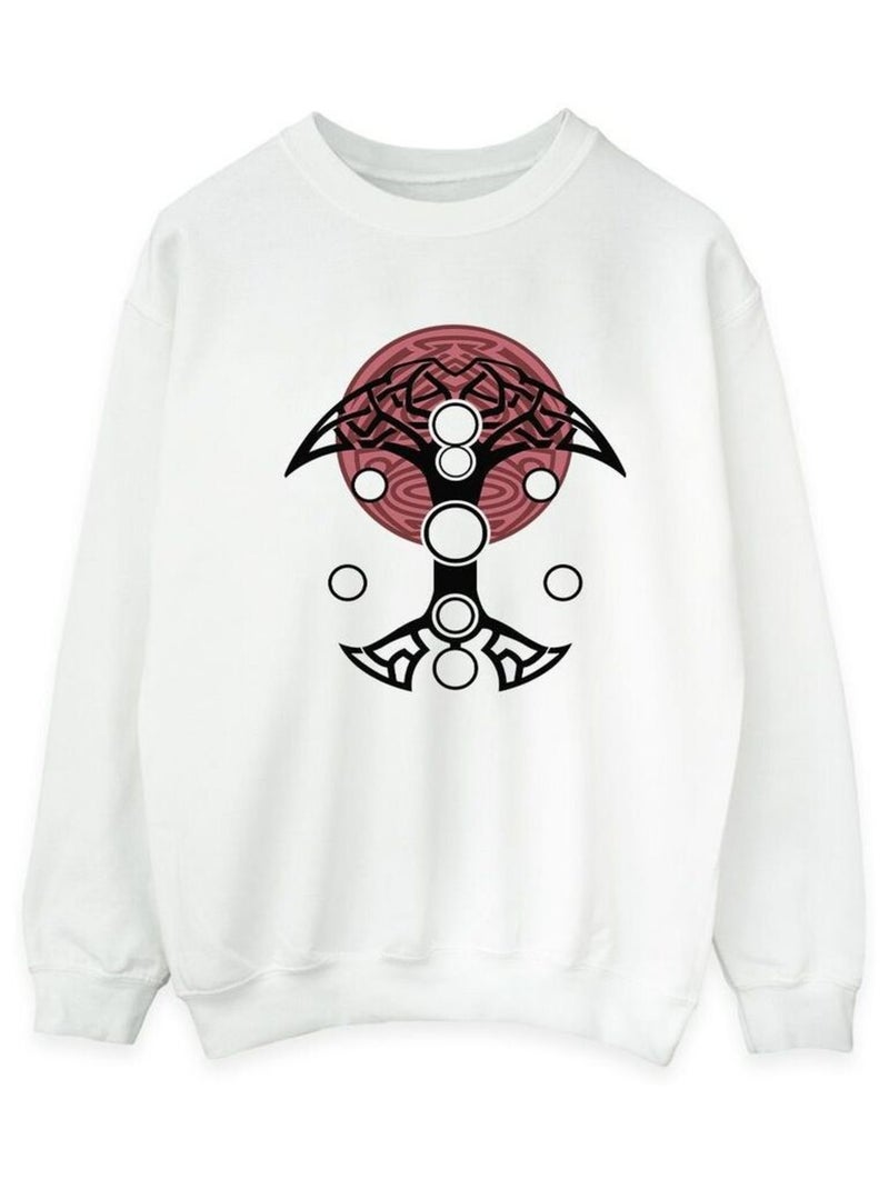 Marvel - Sweat LOVE AND THUNDER Blanc - Kiabi
