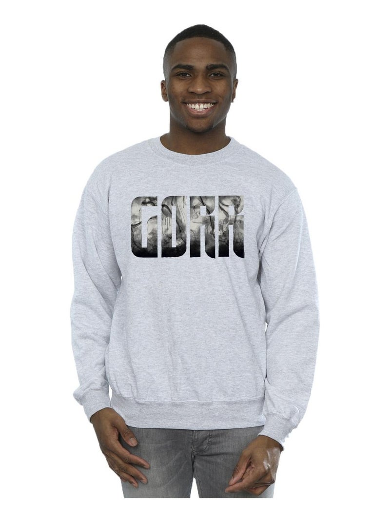 Marvel - Sweat LOVE AND THUNDER Gris chiné - Kiabi