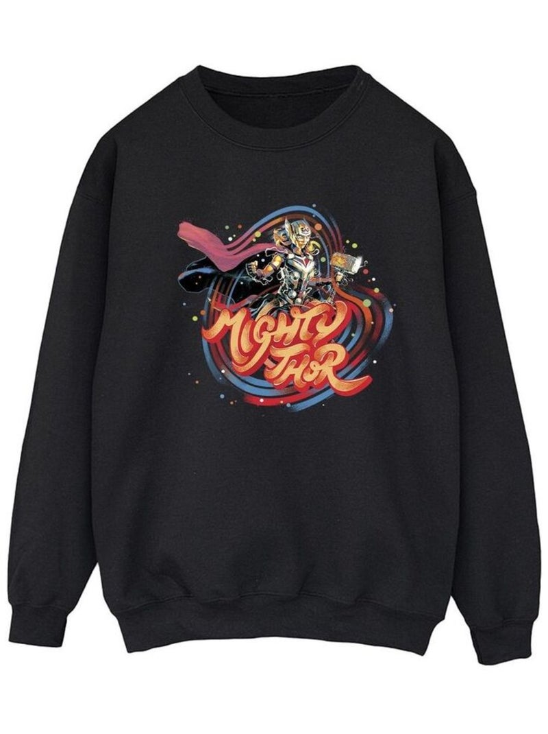 Marvel - Sweat LOVE AND THUNDER Noir - Kiabi