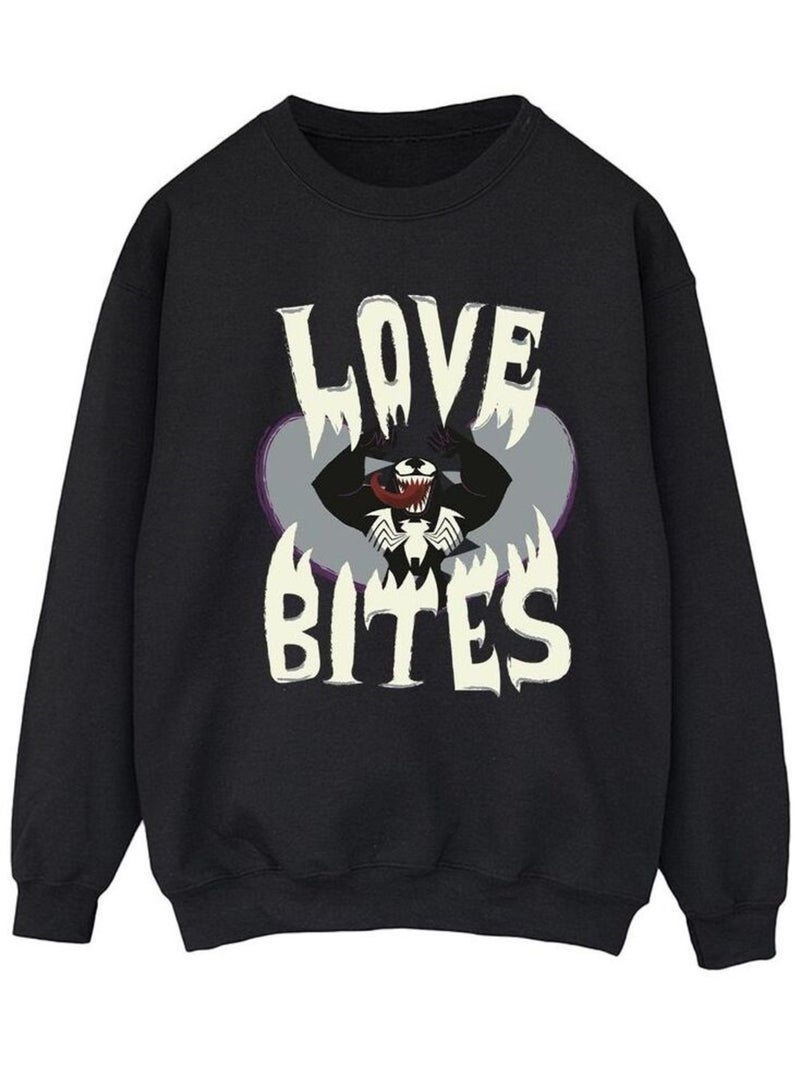 Marvel - Sweat LOVE BITES Noir - Kiabi