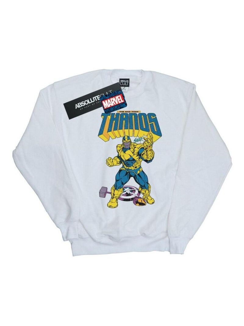 Marvel - Sweat MAD TITAN SNAP Blanc - Kiabi