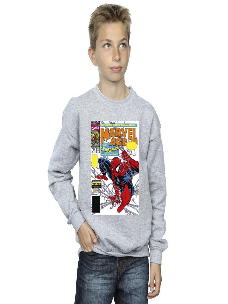 Marvel - Sweat MARVEL AGE Gris chiné - Kiabi