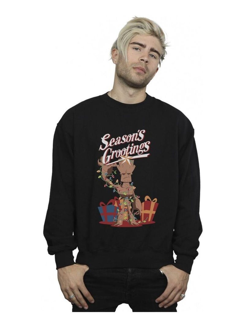 Marvel - Sweat MARVEL SEASON'S GROOTINGS Noir - Kiabi