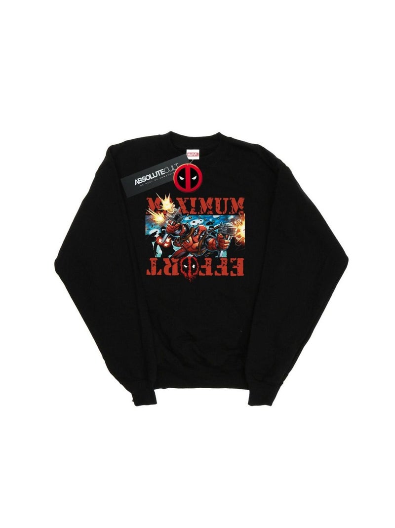 Marvel - Sweat MAXIMUM EFFORT Noir - Kiabi