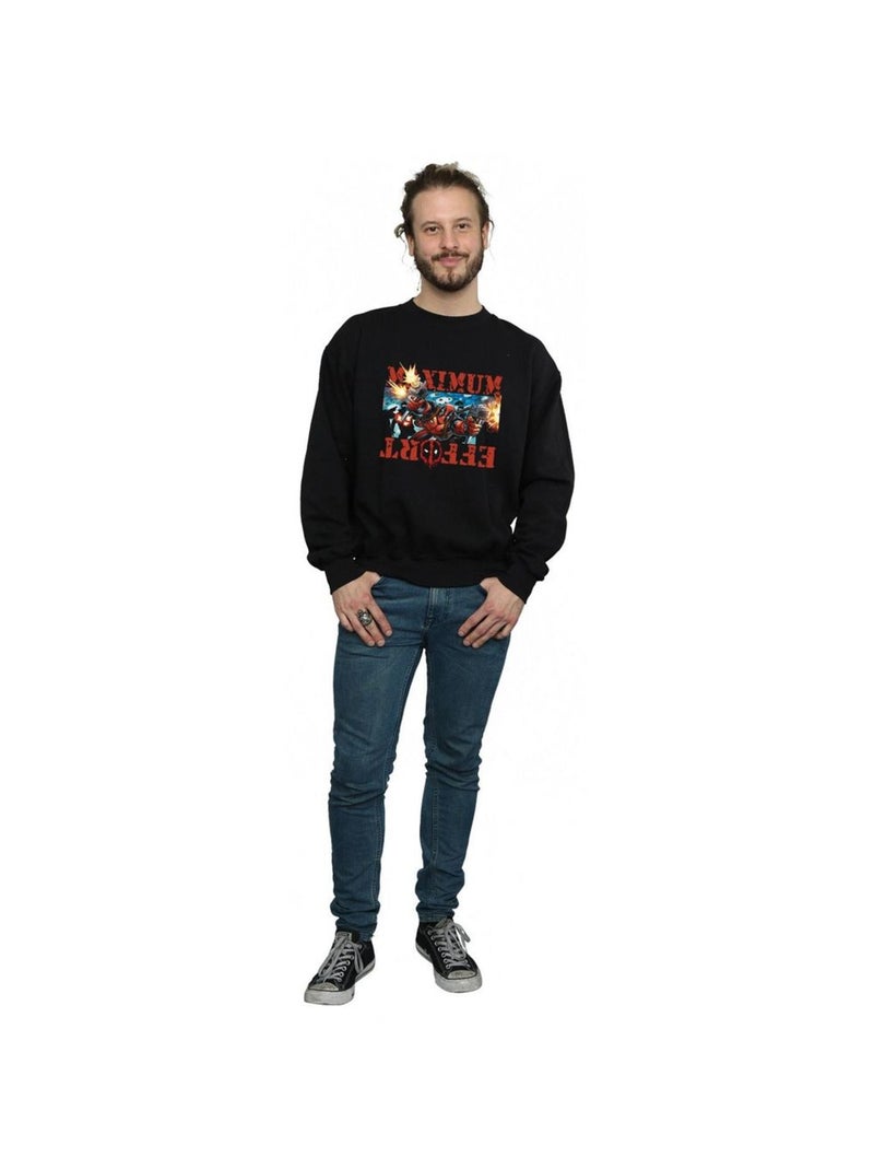 Marvel - Sweat MAXIMUM EFFORT Noir - Kiabi