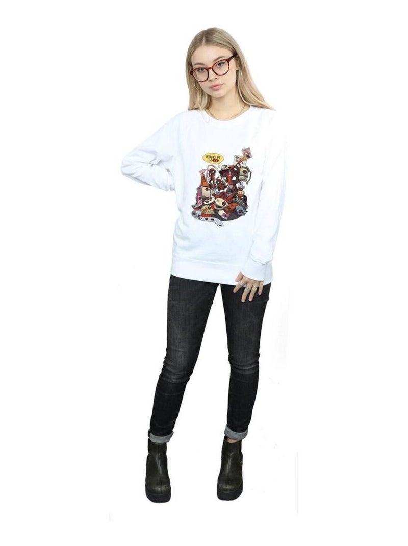 Marvel - Sweat MERCHANDISE ROYALTIES Blanc - Kiabi