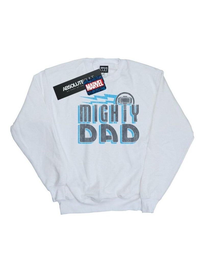 Marvel - Sweat MIGHTY DAD Blanc - Kiabi