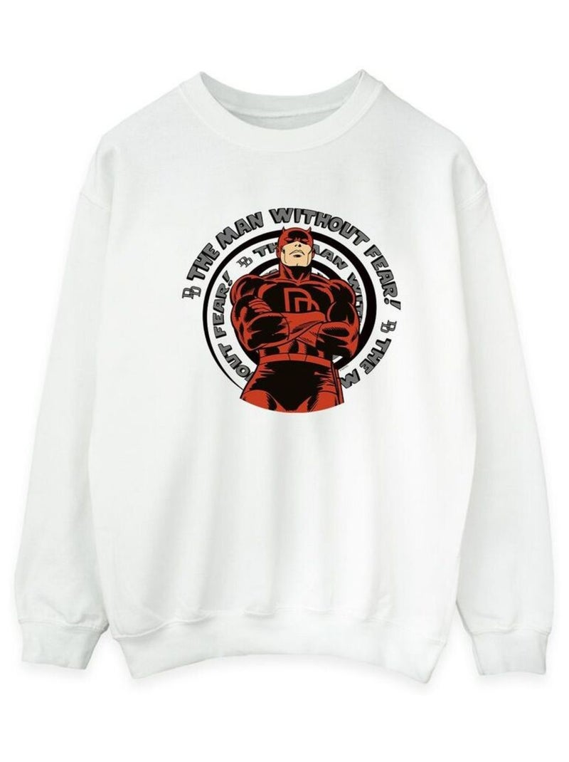Marvel - Sweat motif Daredevil motif/style Spirale Blanc - Kiabi
