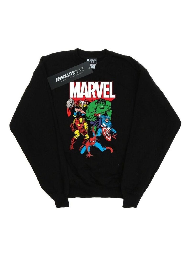 Marvel - Sweat Noir - Kiabi