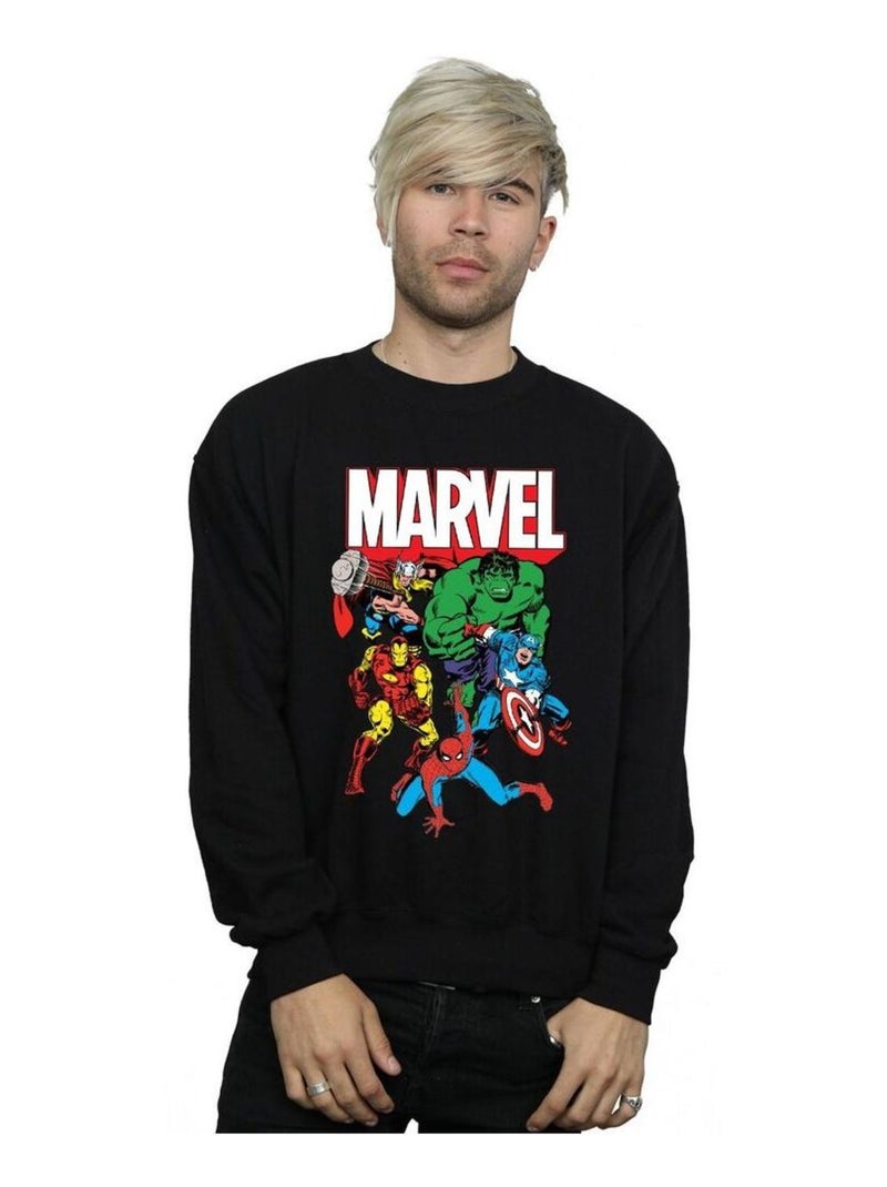 Marvel - Sweat Noir - Kiabi
