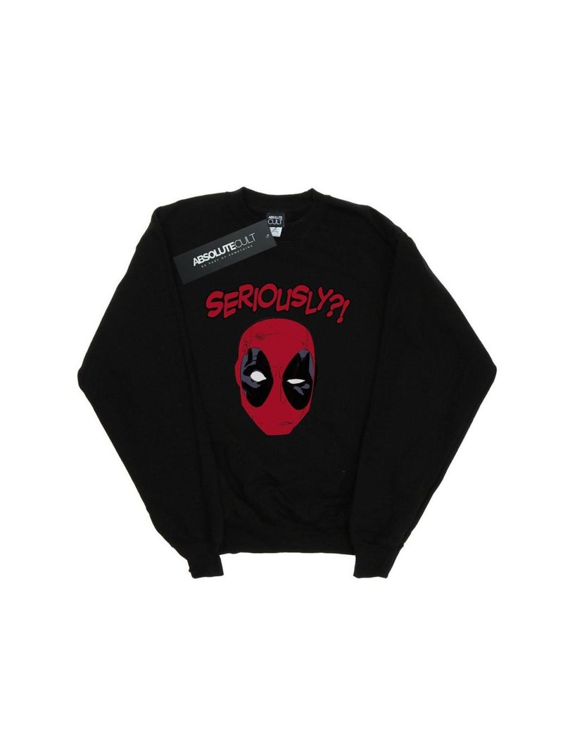Marvel - Sweat SERIOUSLY Noir - Kiabi