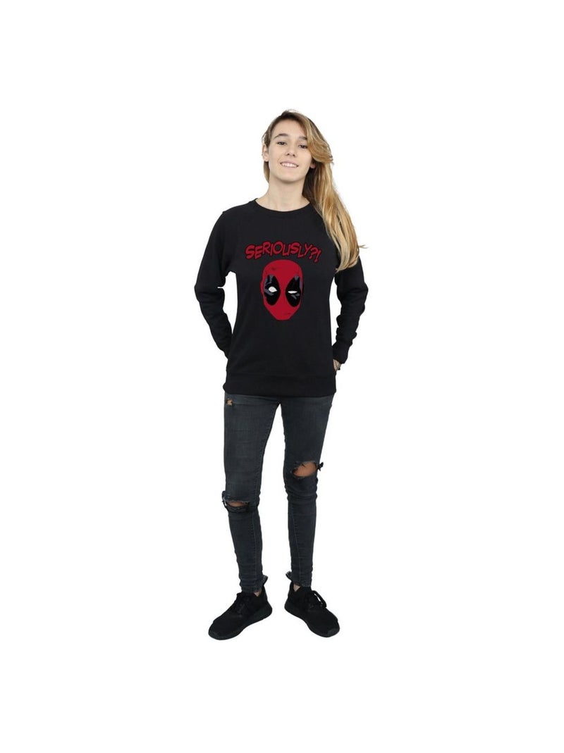 Marvel - Sweat SERIOUSLY Noir - Kiabi