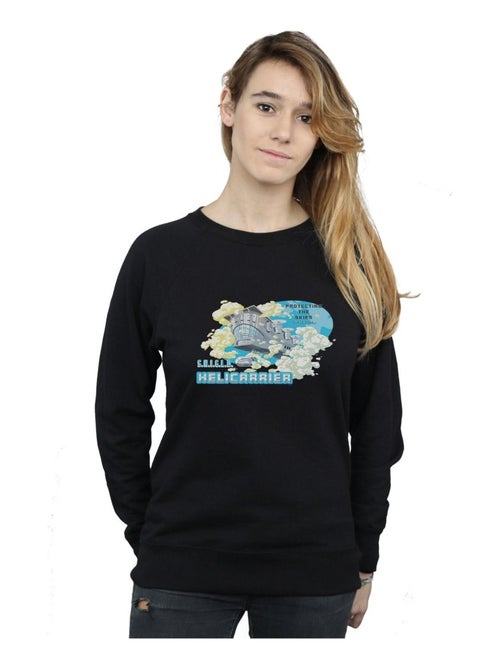 Marvel - Sweat S.H.I.E.L.D. HELLICARRIER PROTECTING THE SKIES - Kiabi