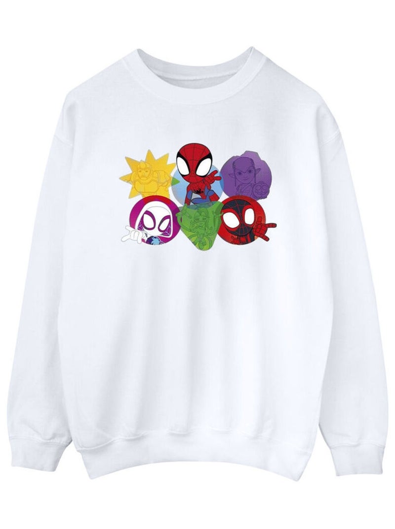 Marvel - Sweat SPIDEY AND HIS AMAZING FRIENDS Blanc - Kiabi