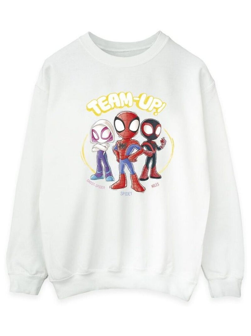 Marvel - Sweat SPIDEY AND HIS AMAZING FRIENDS Blanc - Kiabi