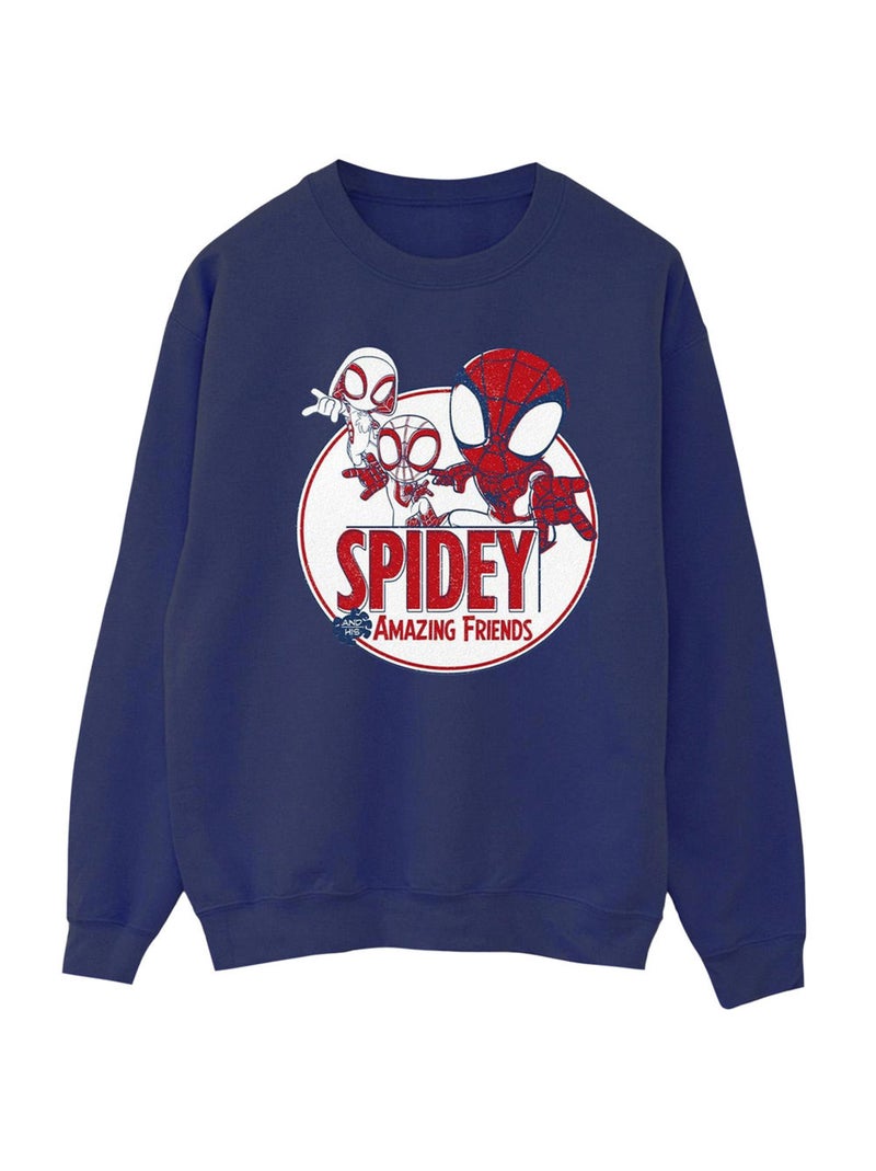 Marvel - Sweat SPIDEY AND HIS AMAZING FRIENDS Bleu marine - Kiabi