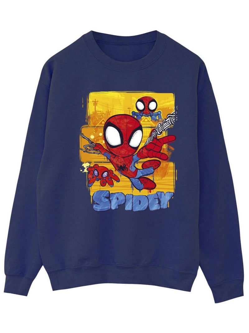 Marvel - Sweat SPIDEY AND HIS AMAZING FRIENDS Bleu marine - Kiabi