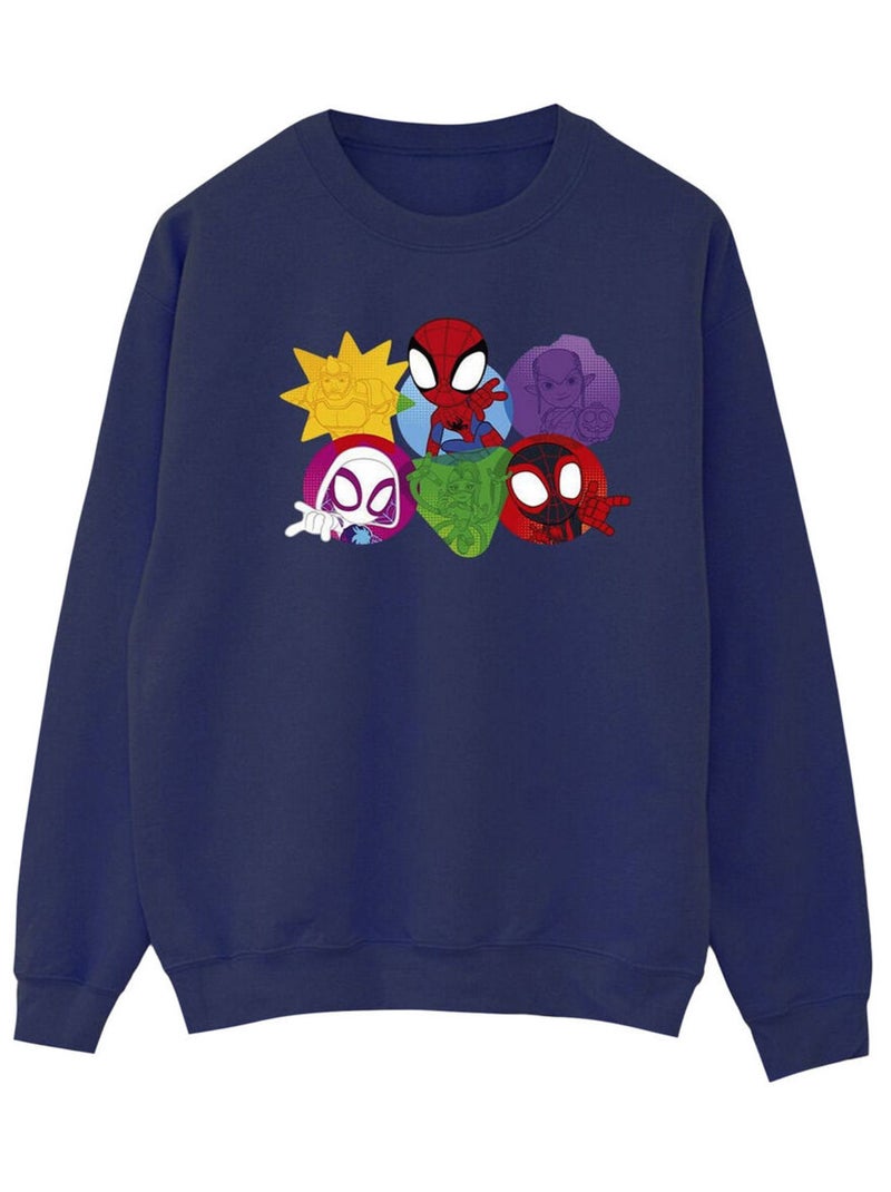 Marvel - Sweat SPIDEY AND HIS AMAZING FRIENDS Bleu marine - Kiabi