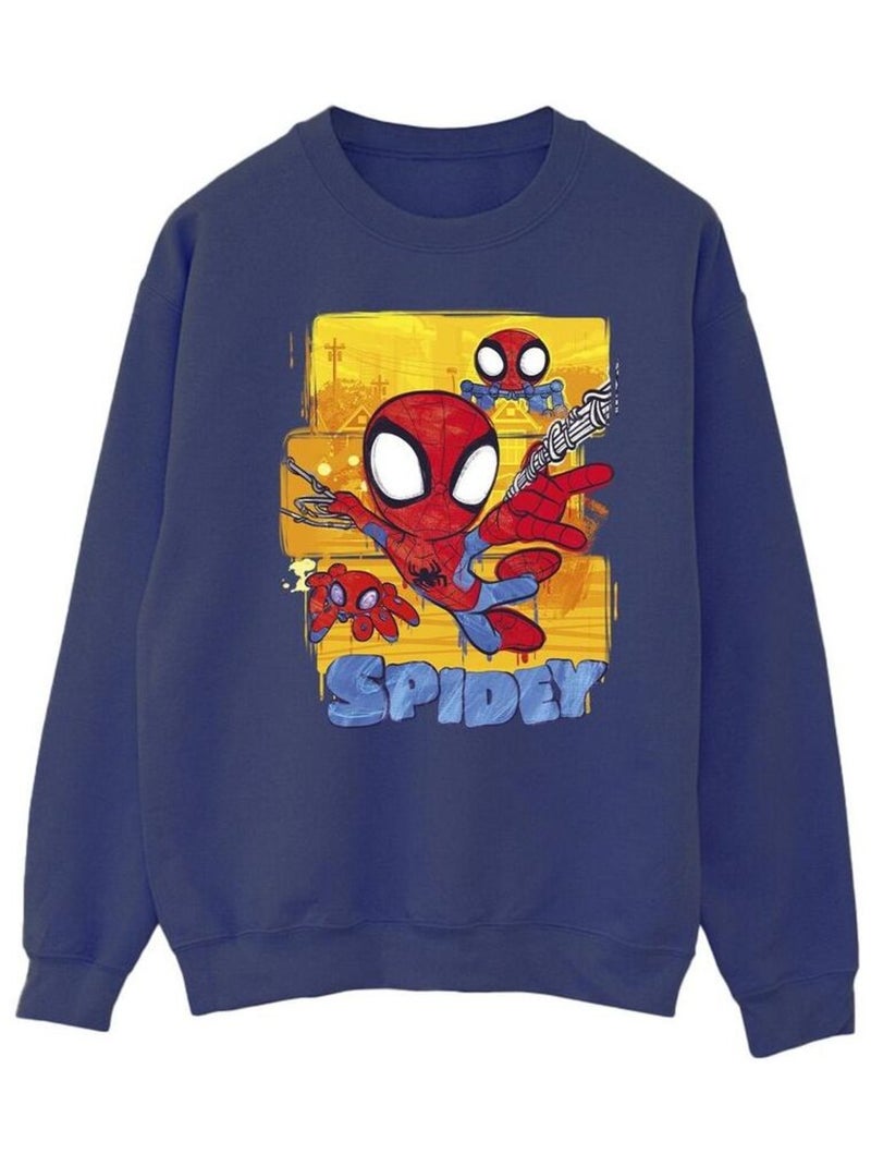 Marvel - Sweat SPIDEY AND HIS AMAZING FRIENDS Bleu marine - Kiabi