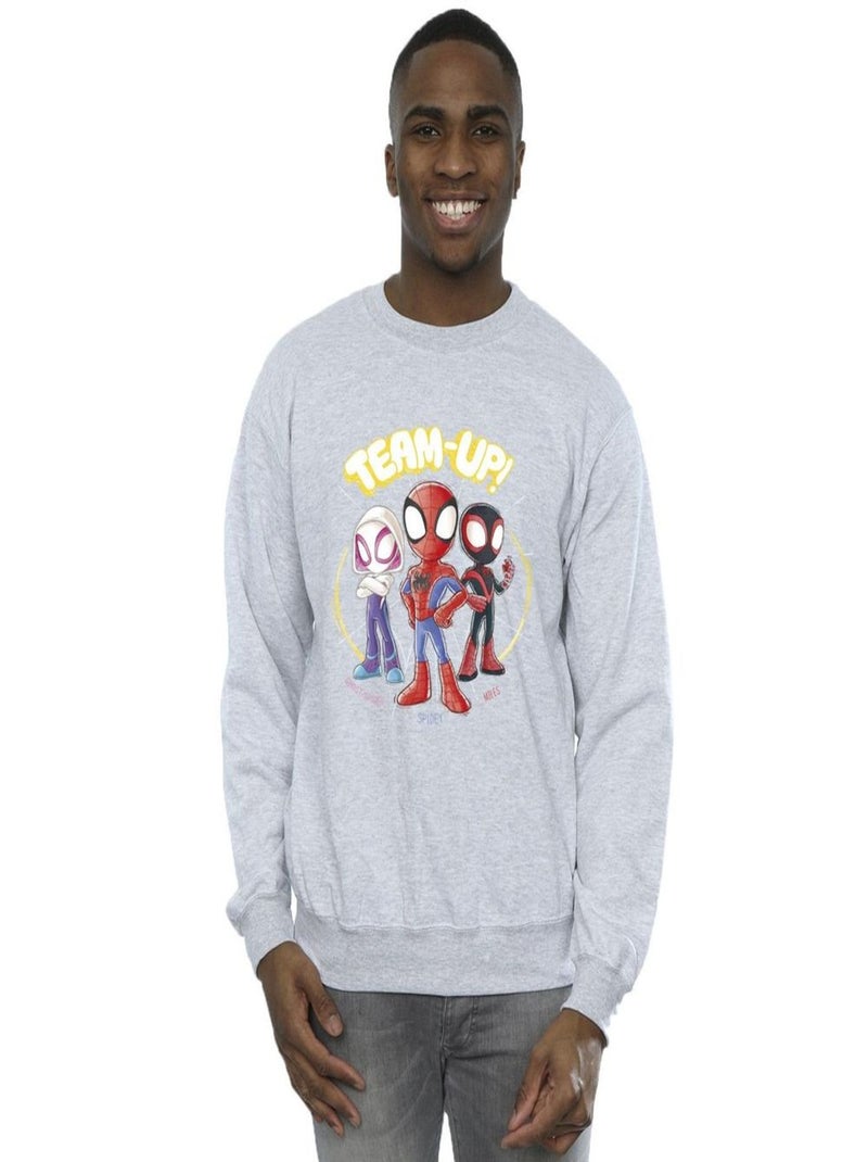 Marvel - Sweat SPIDEY AND HIS AMAZING FRIENDS Gris chiné - Kiabi