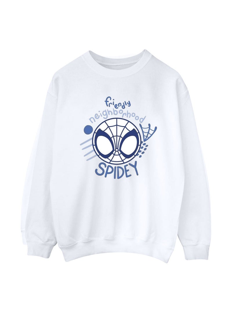 Marvel - Sweat SPIDEY AND HIS AMAZING FRIENDS NEIGHBOURHOOD Blanc - Kiabi