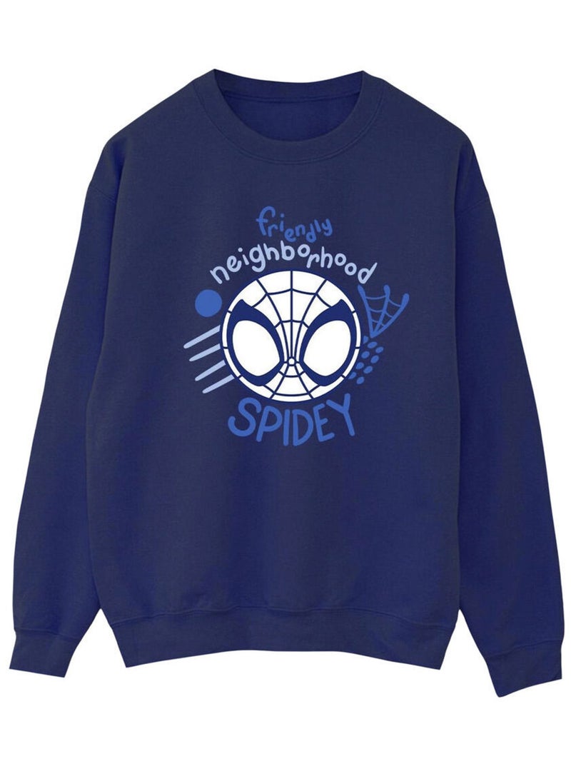 Marvel - Sweat SPIDEY AND HIS AMAZING FRIENDS NEIGHBOURHOOD Bleu marine - Kiabi