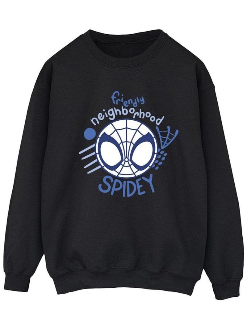 Marvel - Sweat SPIDEY AND HIS AMAZING FRIENDS NEIGHBOURHOOD Noir - Kiabi