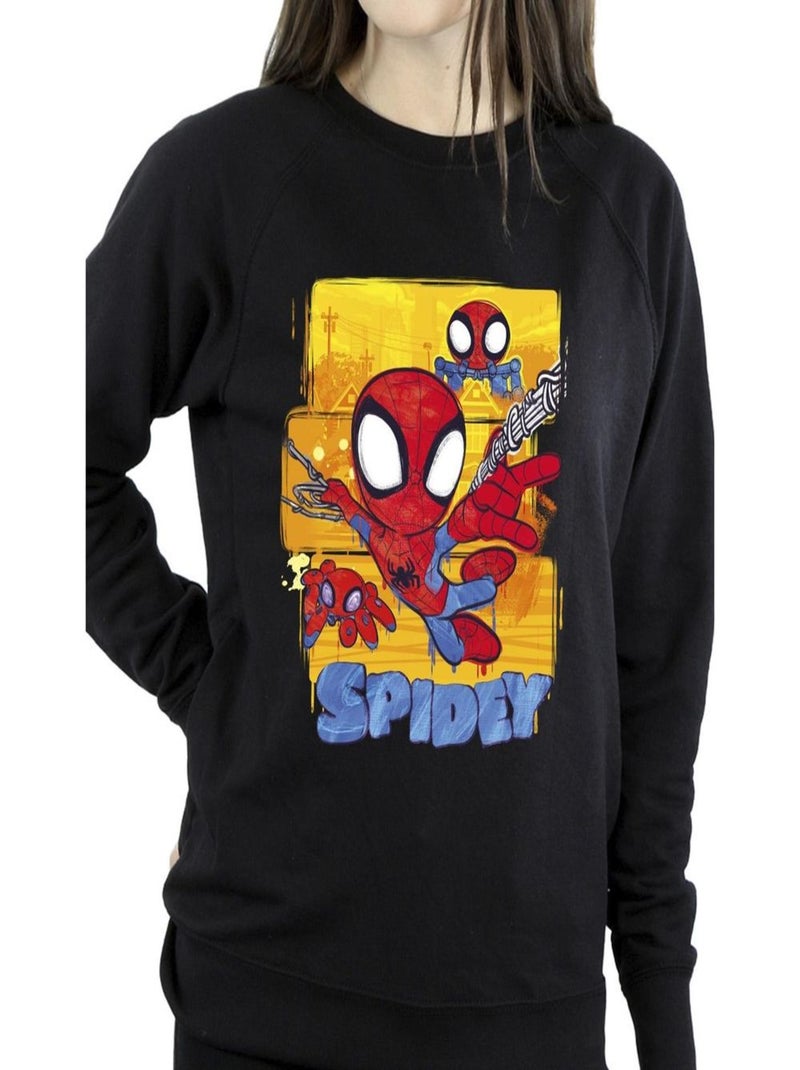 Marvel - Sweat SPIDEY AND HIS AMAZING FRIENDS Noir - Kiabi