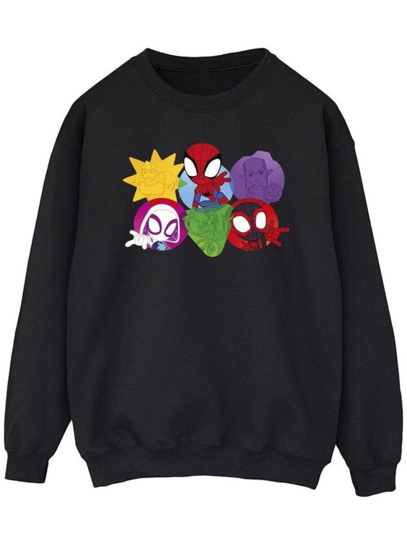 Marvel - Sweat SPIDEY AND HIS AMAZING FRIENDS Noir - Kiabi