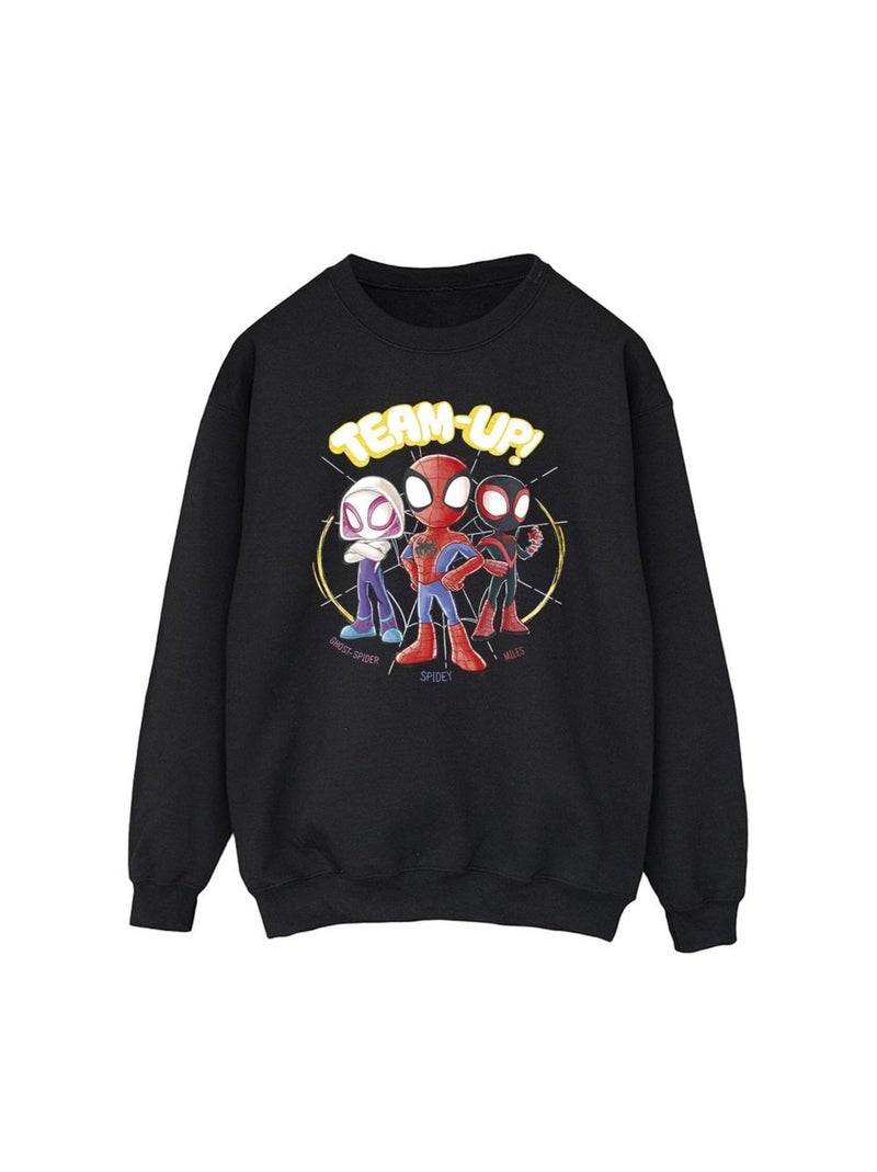 Marvel - Sweat SPIDEY AND HIS AMAZING FRIENDS Noir - Kiabi