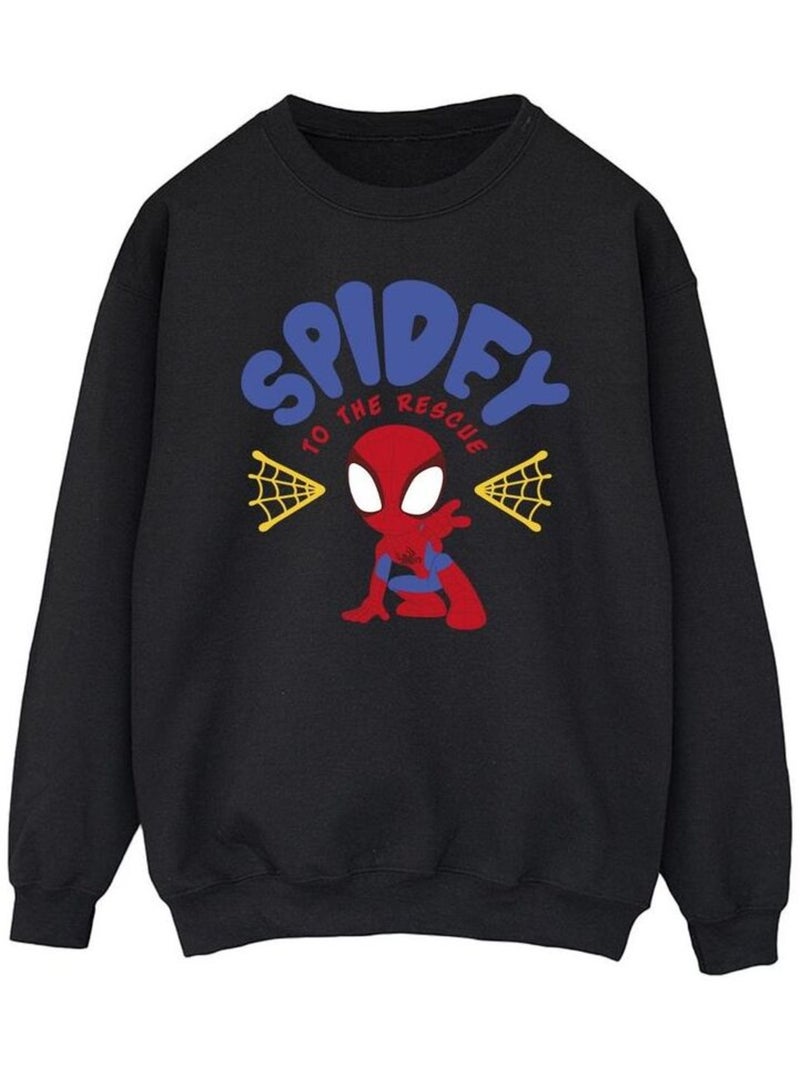 Marvel - Sweat SPIDEY AND HIS AMAZING FRIENDS RESCUE Noir - Kiabi