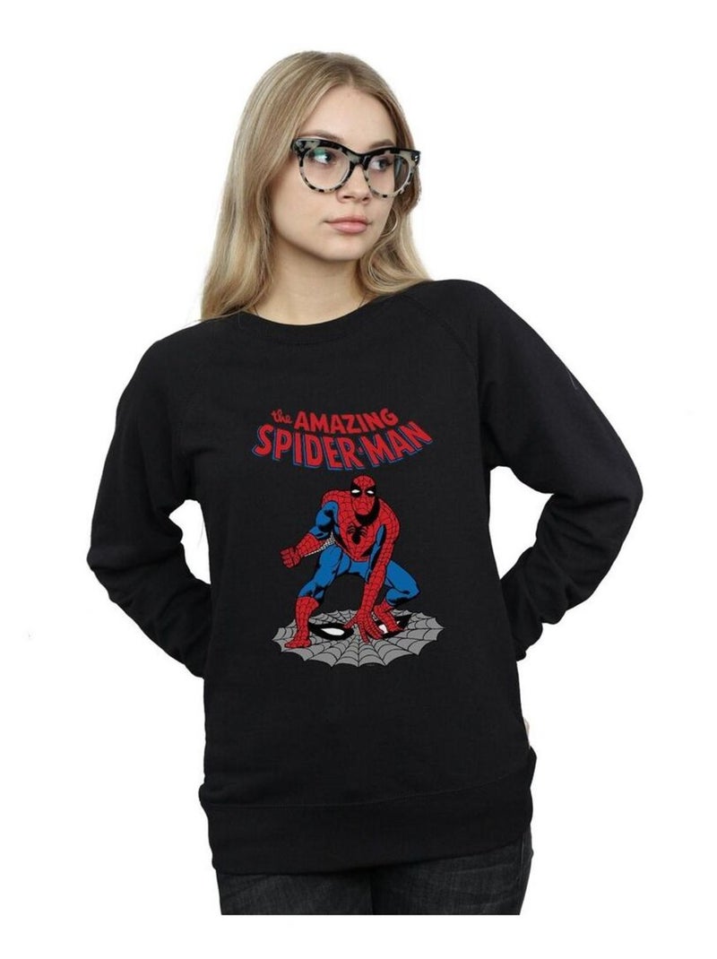 Marvel - Sweat THE AMAZING SPIDER-MAN Noir - Kiabi