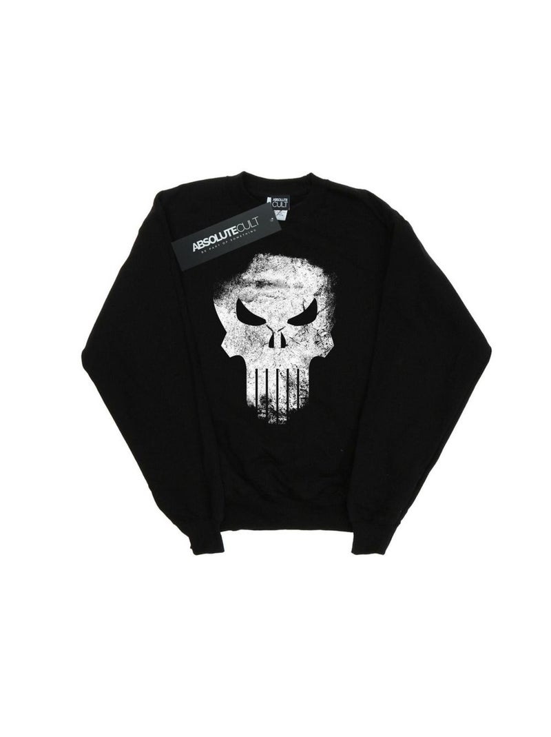 Marvel - Sweat THE PUNISHER DISTRRESSED SKULL Noir - Kiabi