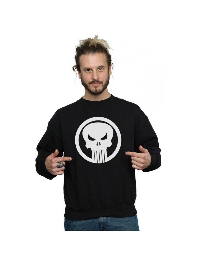 Marvel - Sweat THE PUNISHER SKULL CIRCLE Noir - Kiabi