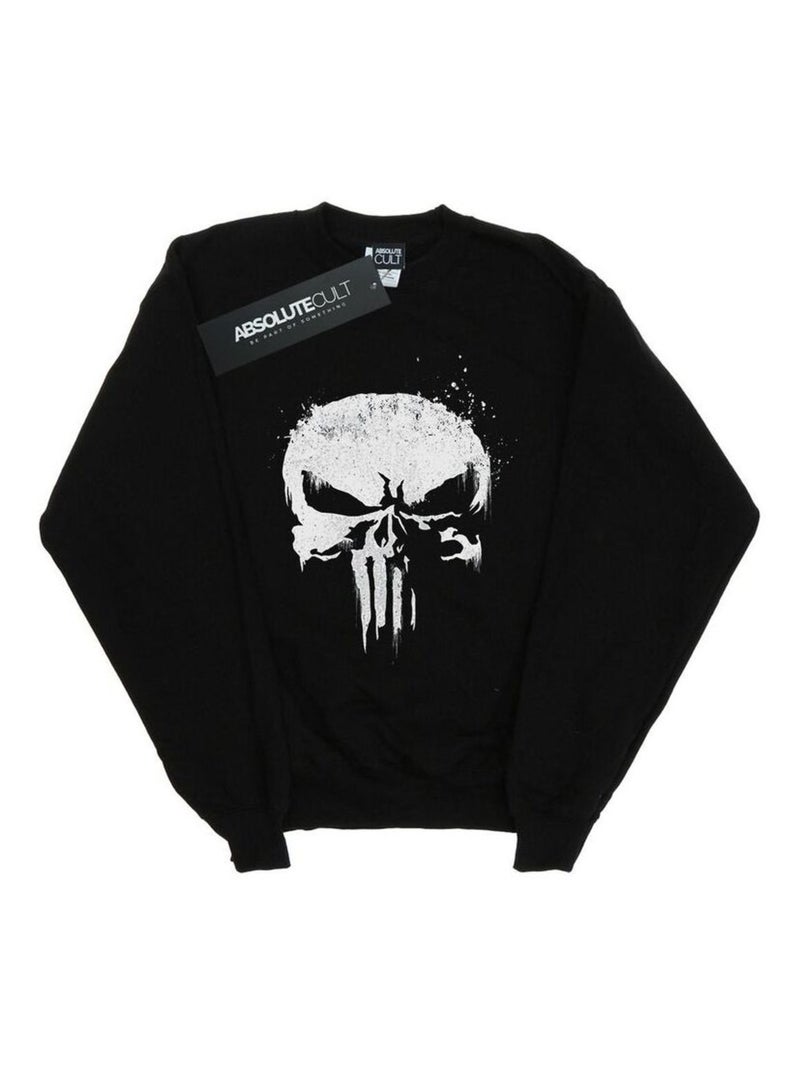 Marvel - Sweat THE PUNISHER TV SKULL LOGO Noir - Kiabi
