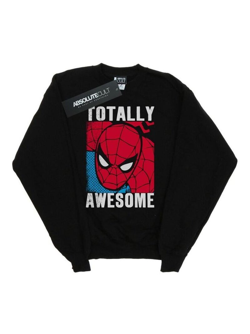 Marvel - Sweat TOTALLY AWESOME Noir - Kiabi