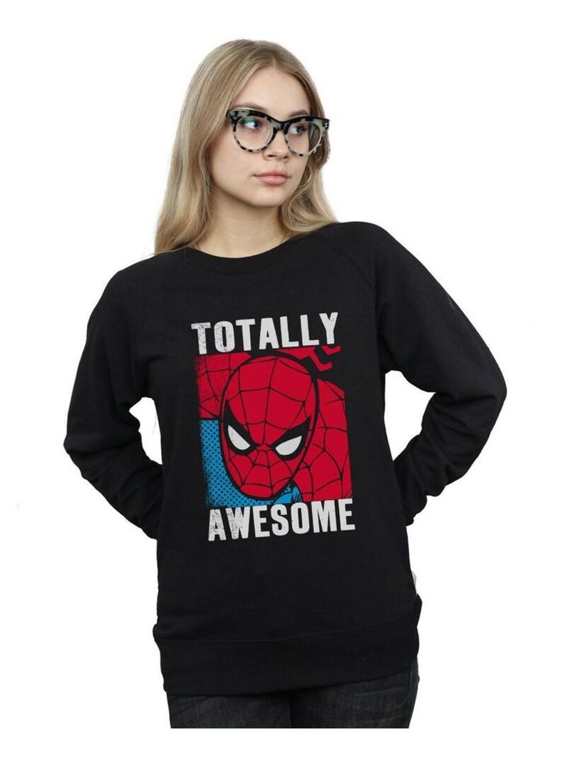 Marvel - Sweat TOTALLY AWESOME Noir - Kiabi