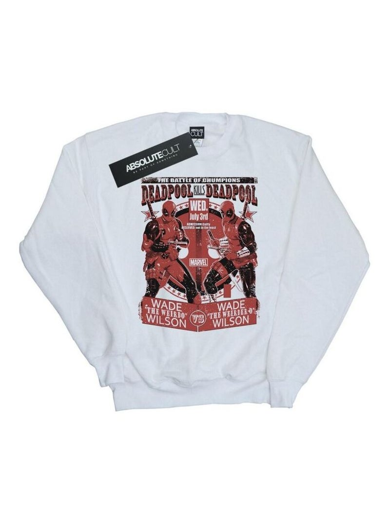 Marvel - Sweat VS DEADPOOL Blanc - Kiabi
