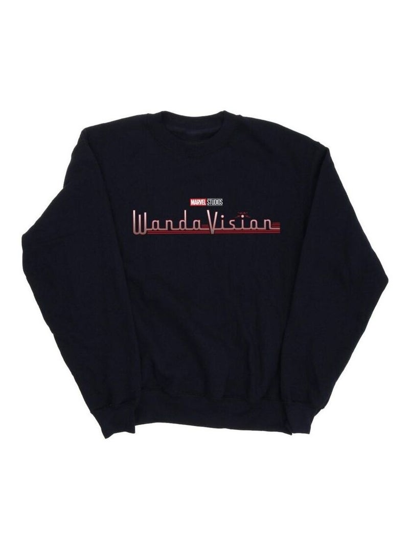 Marvel - Sweat WANDAVISION Bleu marine - Kiabi