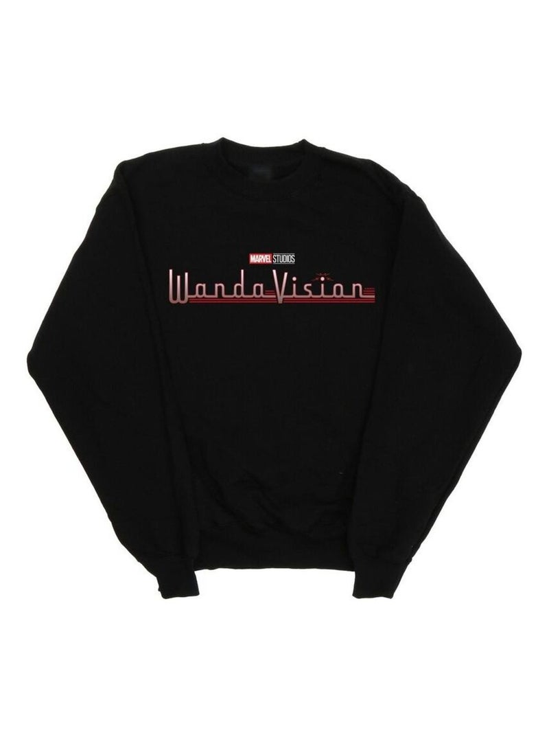 Marvel - Sweat WANDAVISION Noir - Kiabi