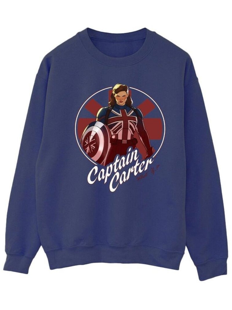 Marvel - Sweat WHAT IF Bleu marine - Kiabi