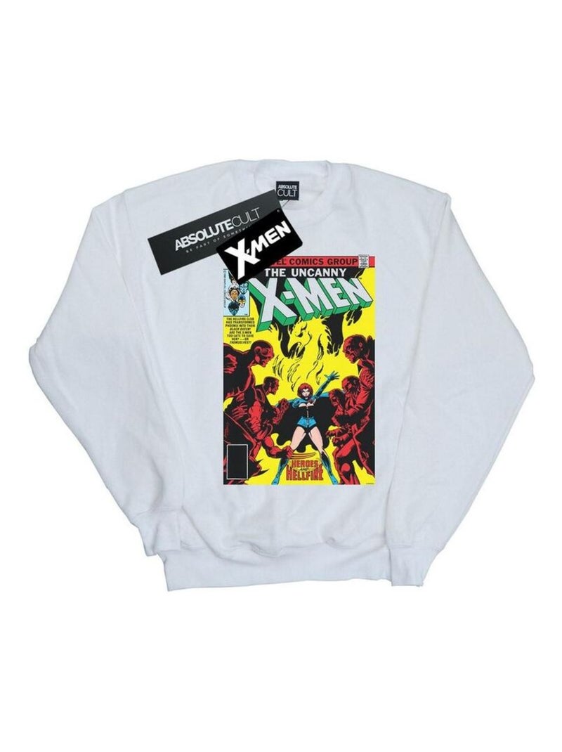 Marvel - Sweat X-MEN PHOENIX BLACK QUEEN Blanc - Kiabi
