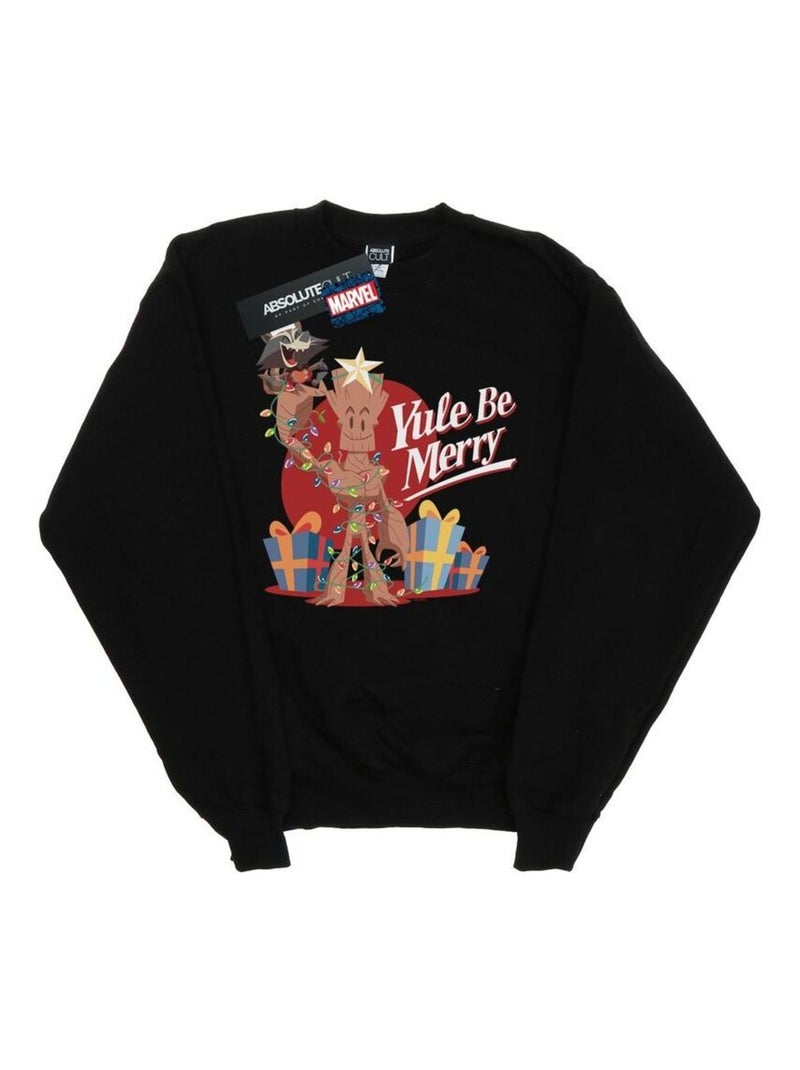 Marvel - Sweat YULE BE MERRY Noir - Kiabi