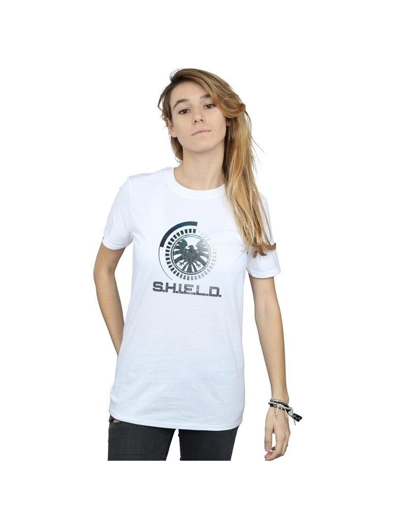 Marvel - T-shirt AGENTS OF SHIELD Blanc - Kiabi