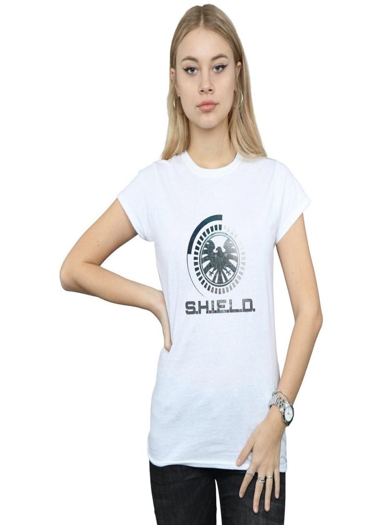 Marvel - T-shirt AGENTS OF SHIELD Blanc - Kiabi