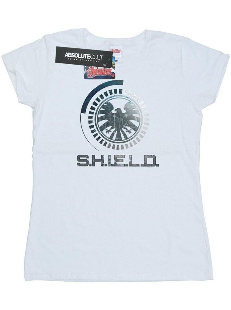 Marvel - T-shirt AGENTS OF SHIELD Blanc - Kiabi