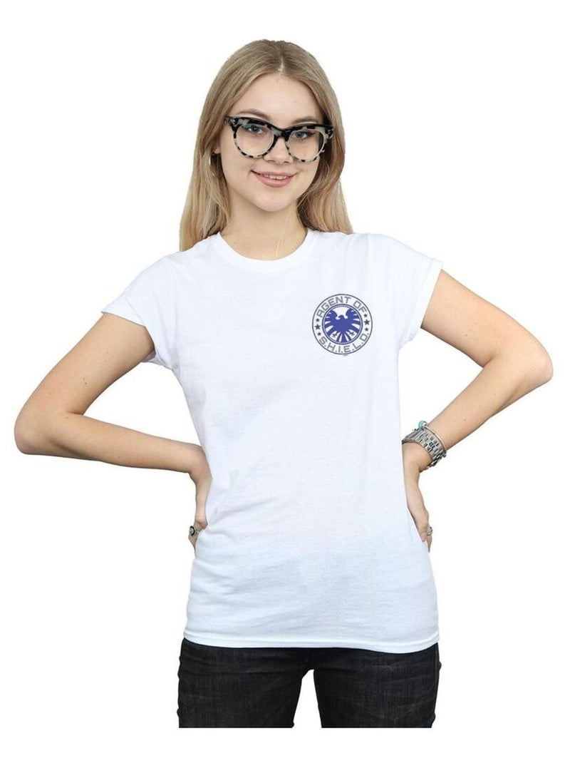 Marvel - T-shirt AGENTS OF SHIELD Blanc - Kiabi
