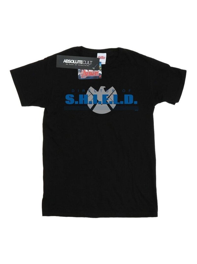 Marvel - T-shirt AGENTS OF SHIELD DIRECTOR OF SHIELD Noir - Kiabi